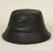 Load image into Gallery viewer, Faux Leather Bucket Hat

