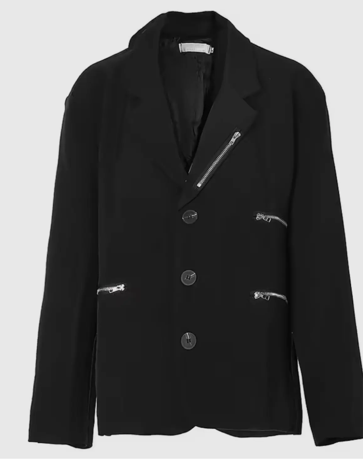 Zipper Detailed Blazer