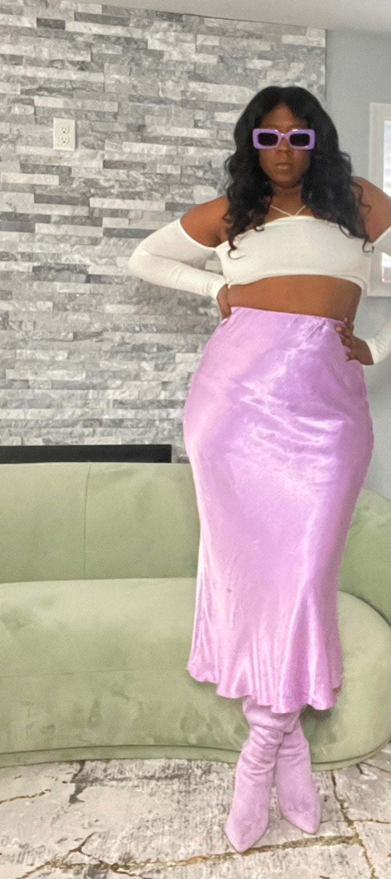 Satin Maxi Skirt