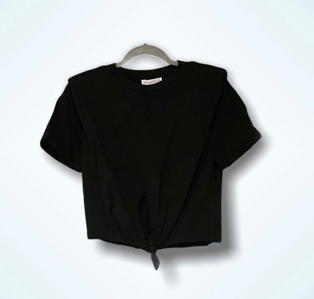 Shoulder Pad Tie Shirt