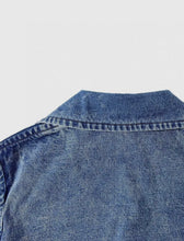 Load image into Gallery viewer, Denim Detachable Collar Trench
