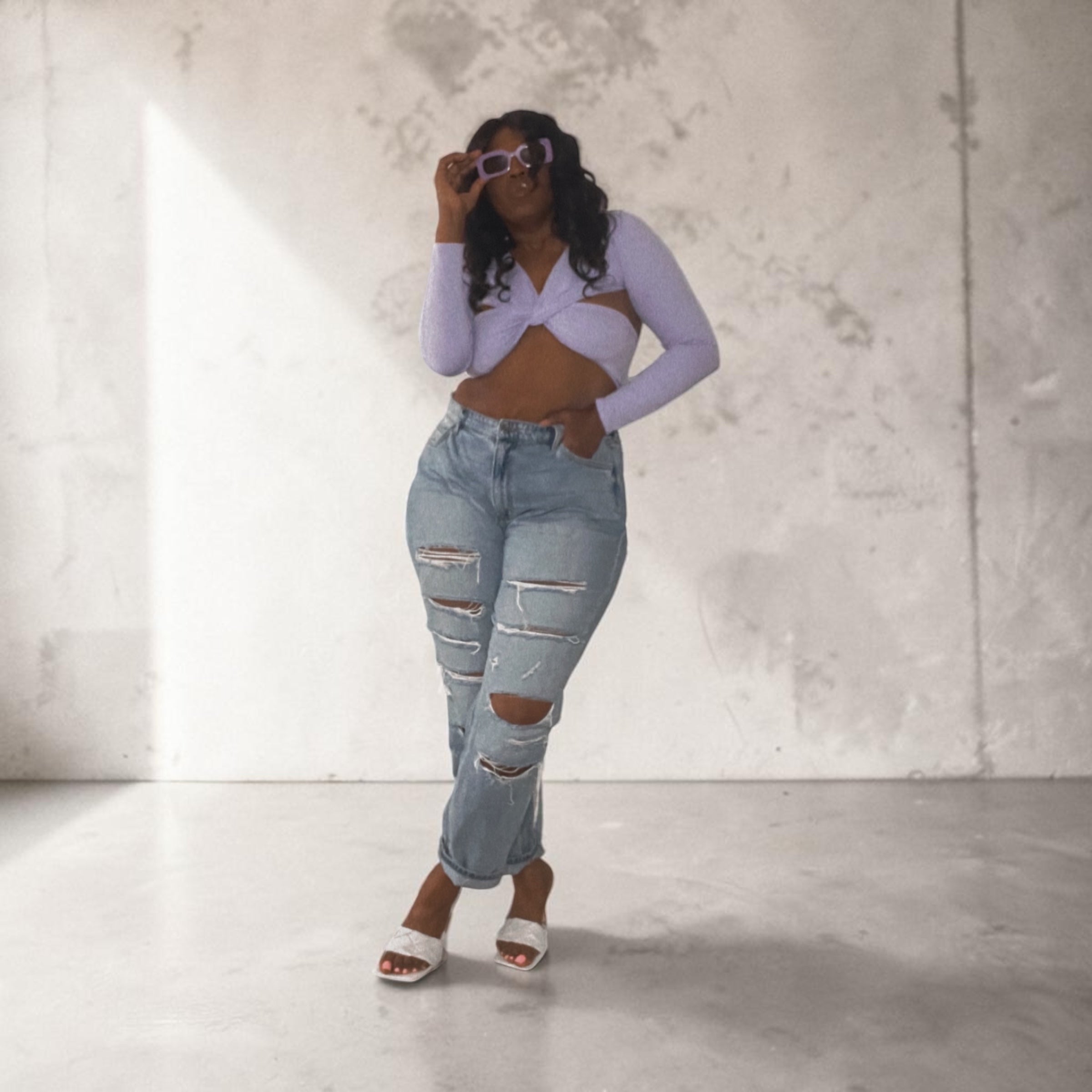Front Twist Crop Top
