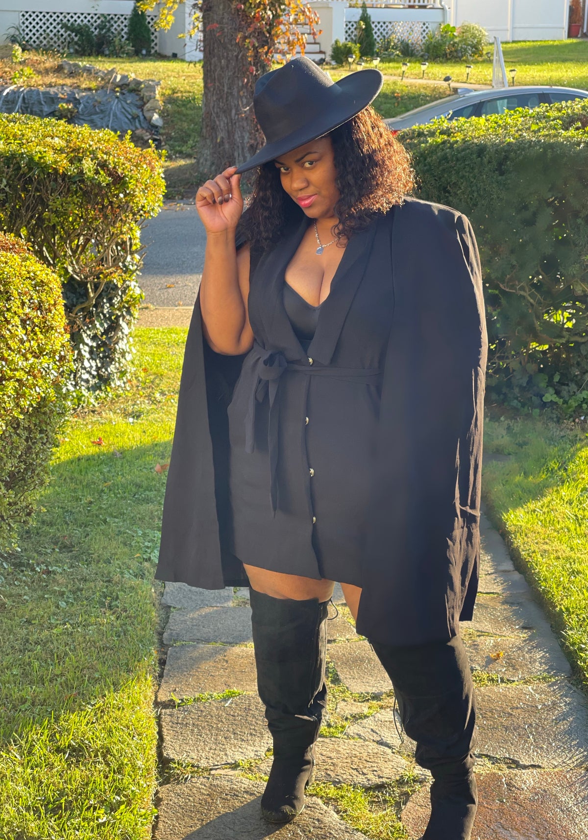 Cape Blazer Dress