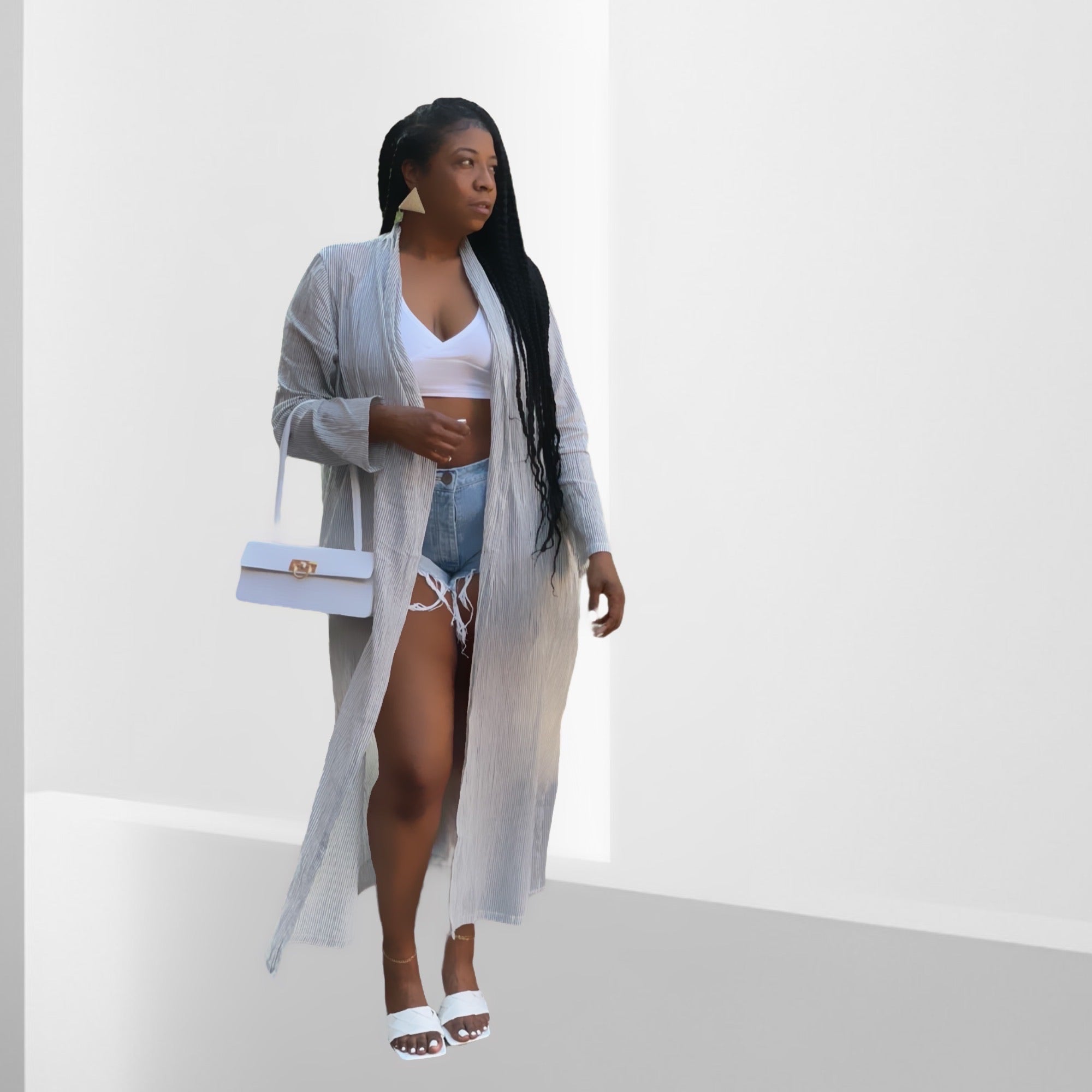 Stripe Kimono