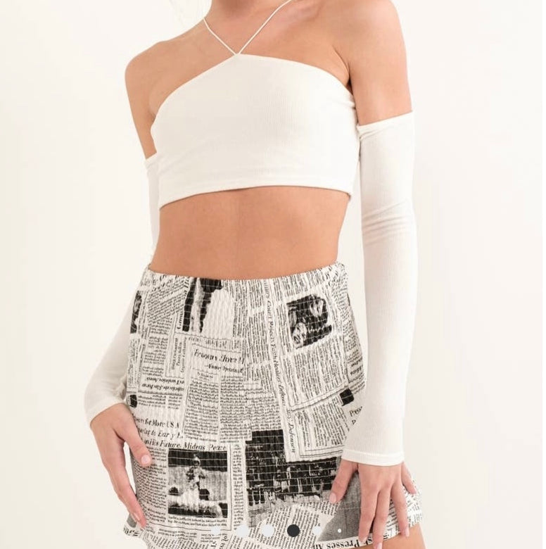Off Shoulder Crop Top